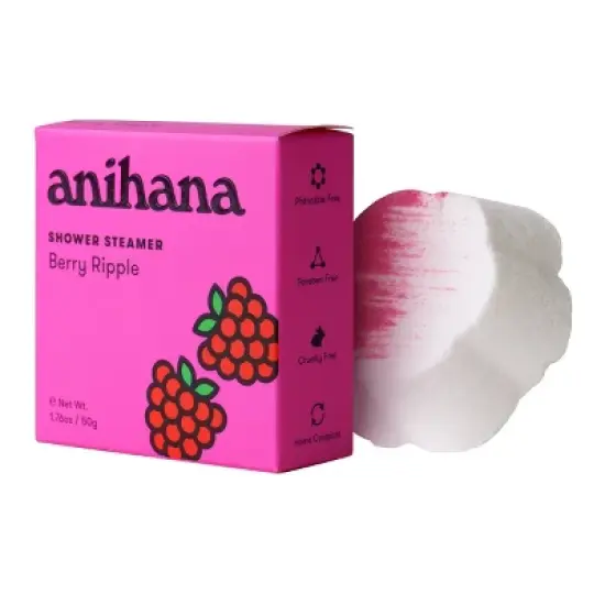 anihana Shower Steamer - Berry Ripple - 1.76oz image {2}