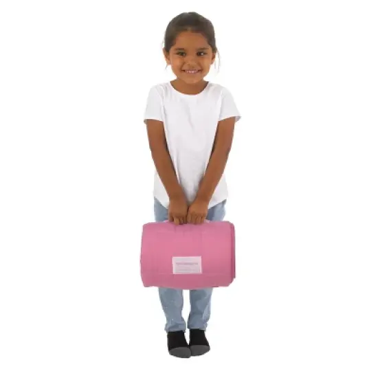 Disney Princesses Courage and Kindness Pink, Blue, and White Ariel, Tiana, Moana, Cinderella, Mulan, and Belle Toddler Nap Mat image {6}