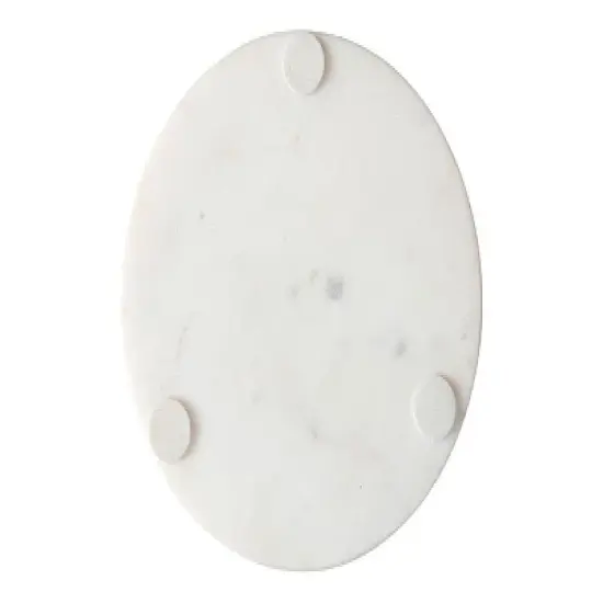 Inmod Linden Marble Side Table Gold/White image {5}