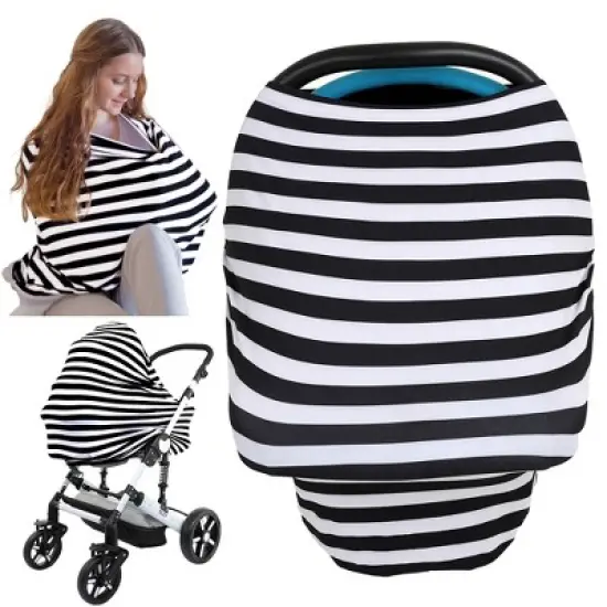 KeaBabies Baby Car Seat Cover, All-in-1 Nursing Cover, Car Seat Covers for Babies, Infant Car Seat Cover image {14}