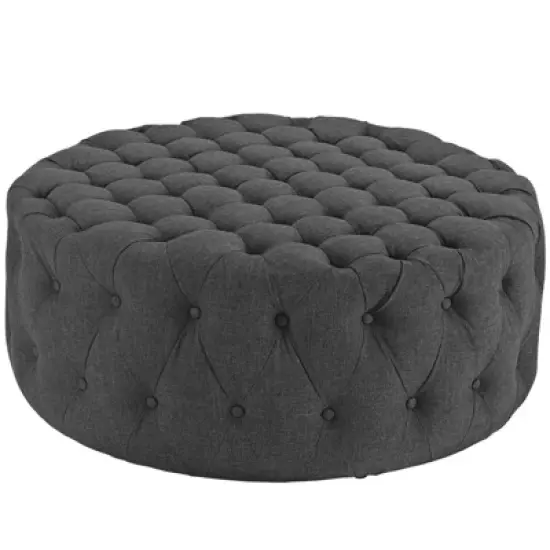 Amour Upholstered Fabric Ottoman - Modway image {8}