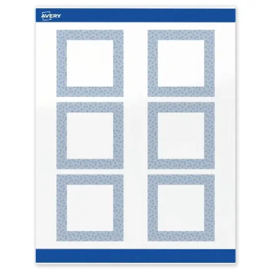 Avery Square Labels, Polka Dots Design, 3" x 3", 60ct image {8}