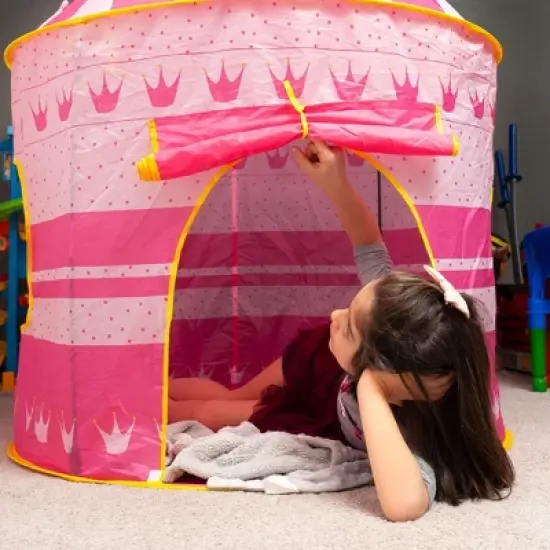 Ningbo Zhongying Leisure Products Pink Fantasy Castle Play Tent | 54 x 41 Inches image {2}