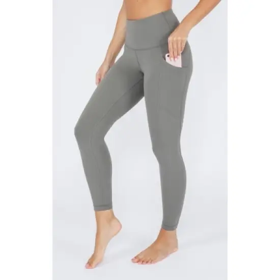 90 Degree by Reflex Womens Interlink High Waist Ankle Legging with Back Curved Yoke image {20}