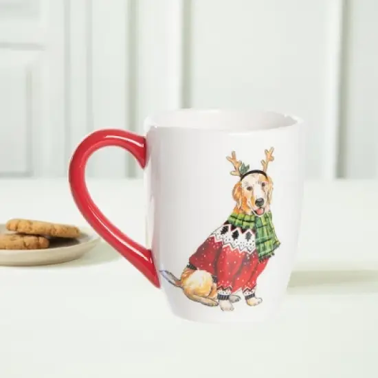 Gallerie II Dog Christmas Mug 16 oz image {1}