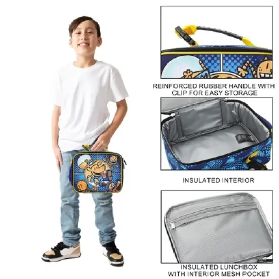 Dog Man In Action Insulated Lunch Kit image {3}