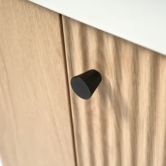 Whisen 21.6" Bathroom Vanity with Ceramic Sink, Freestanding Right Door Cabinet with Open/Closed Storage image {12}