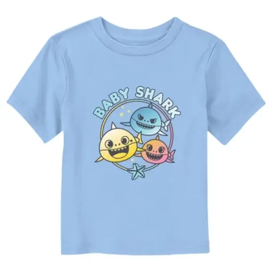 Toddler's Baby Shark Family Circle T-Shirt image {3}