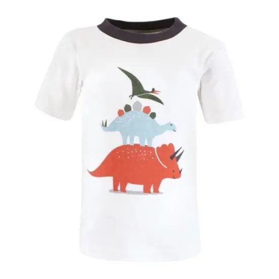 Hudson Baby Infant and Toddler Boy Short Sleeve T-Shirts, Solar System Shark image {3}