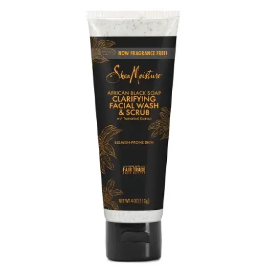 SheaMoisture African Black Soap Clarifying Facial Wash & Scrub - 4 oz image {11}