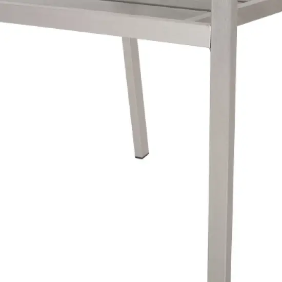 GDFStudio Crested Bay Outdoor Aluminum and Faux Wood Dining Chairs (Set of 2) image {8}