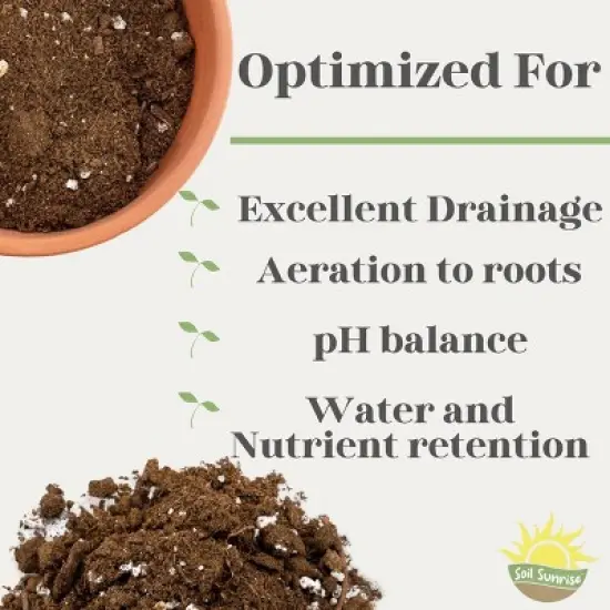 Soil Sunrise 8qt Succulent Potting Soil Mix, Custom Blend image {7}