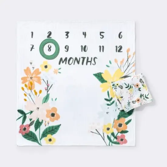 Muslin Blanket with Felt Frame Meadow - Cloud Island&trade; image {4}