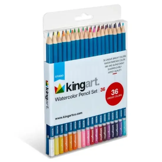 KINGART Watercolor Pencils 36 Colors image {5}