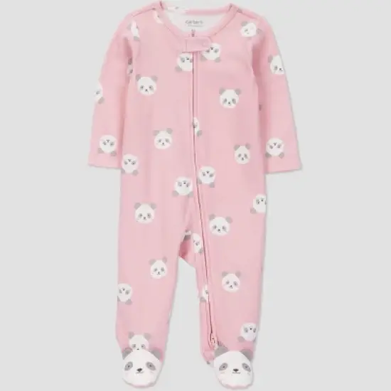 Carter's Just One You&reg; Baby Girls' Panda Printed Sleep N' Play - Pink image {5}