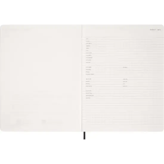 Moleskine Essential Planner 2026 Weekly Vertical XXL Black image {4}