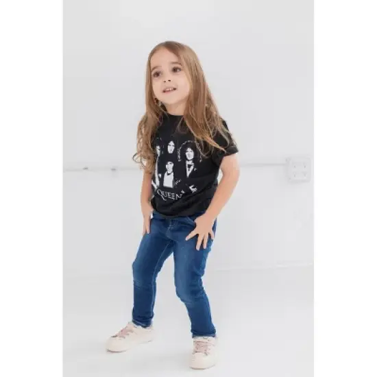 Queen 3 Pack Raglan Graphic T-Shirts Blue/White/Black image {1}