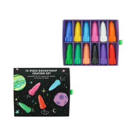 Daydream Society - Lost In Space Rocket Ship Crayons - Pack of 12 Crayons image {3}