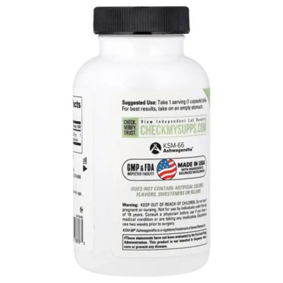 NutraBio KSM-66&reg;, Ashwagandha , 90 Capsules image {2}