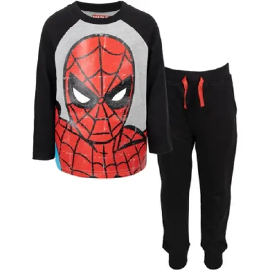 Marvel Avengers Spider-Man Jogger Pants & Raglan T-Shirt Set image {9}