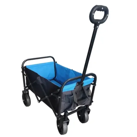 YONWAY Foldable Wagon,220 Lbs Capacity Outdoor Camping Beach Cart Steel Frame,Adjustable Garden Utility Rolling Cart with Wheels image {10}