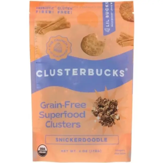 Lil Bucks Snickerdoodle Grain-Free Superfood Clusters - Case of 6/6 oz image {1}