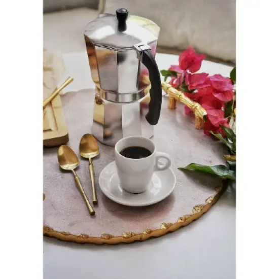 IMUSA 3 Cup Aluminum Stovetop Coffeemaker: Manual Espresso Maker, Gray, No Filter Needed, Hand Wash, 8 oz Capacity image {5}