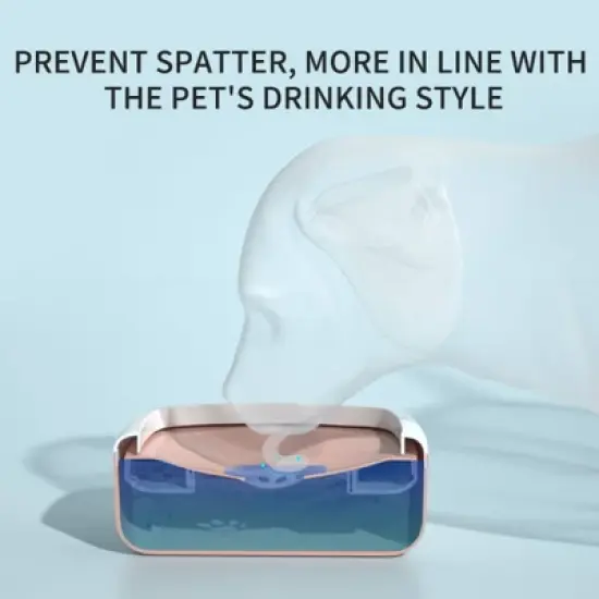 Els Pet 1L Sugar Shaped Floating Dog and Cat Bowl image {3}