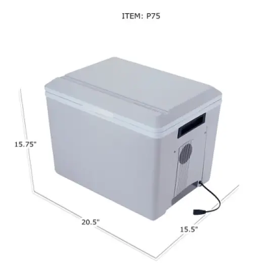 Koolatron P75 Iceless 36 Quart (34 L) 12v Thermoelectric Travel Cooler and Warmer with DC Plug Ideal for Cars, SUVs, Trucks, Boats and RVs image {4}