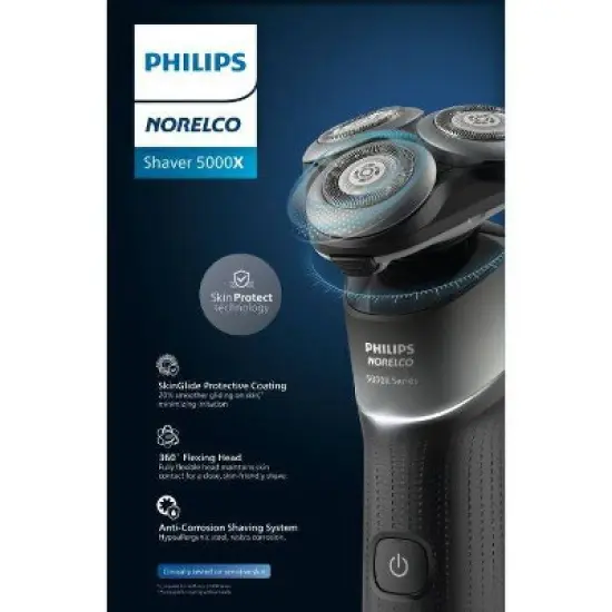 Philips Norelco Series 5000 Wet & Dry Men's Rechargeable Electric Shaver - X5004/84 image {2}