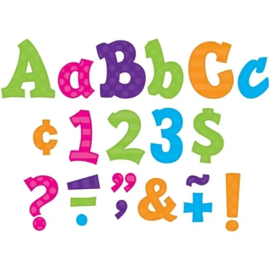 Teacher Created Resources&reg; Multi Bright Sassy Solids 5" Letters, 238 Pieces image {1}