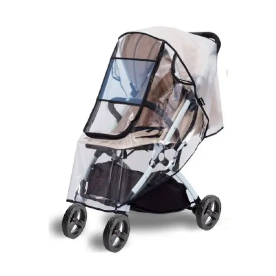 Hoovy Universal Stroller Rain Cover with Breathable Bug Net image {3}