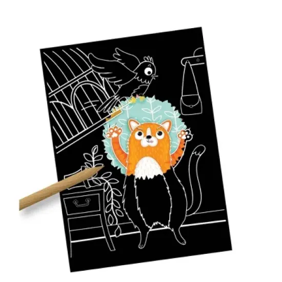 Bright Stripes 2pk Scratch-Tastic Pictures - Pets & Dinos image {1}