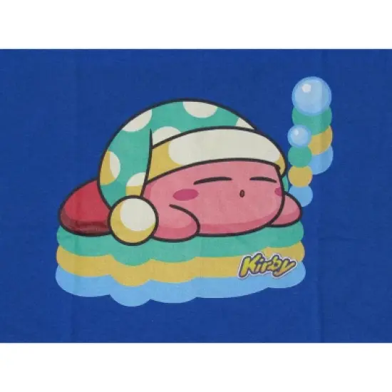Kirby Main Character Sleeping Boy's Royal Blue Tshirt image {1}