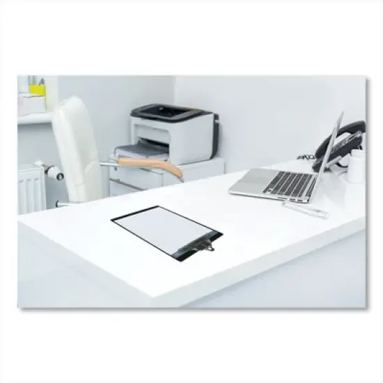 Saunders Aluminum Clipboard, 1" Clip Capacity, Holds 8.5" x 11" Sheets, Black image {2}