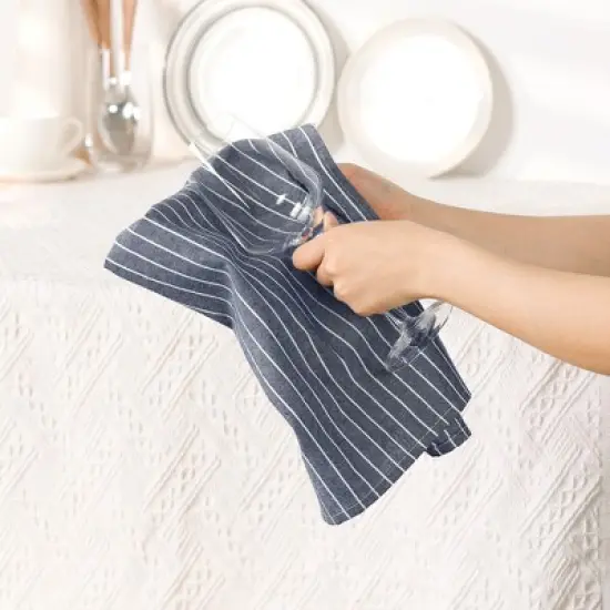 Unique Bargains Cotton Highly Absorbent Reversible Dish Towels 24 x 16 Inch image {3}
