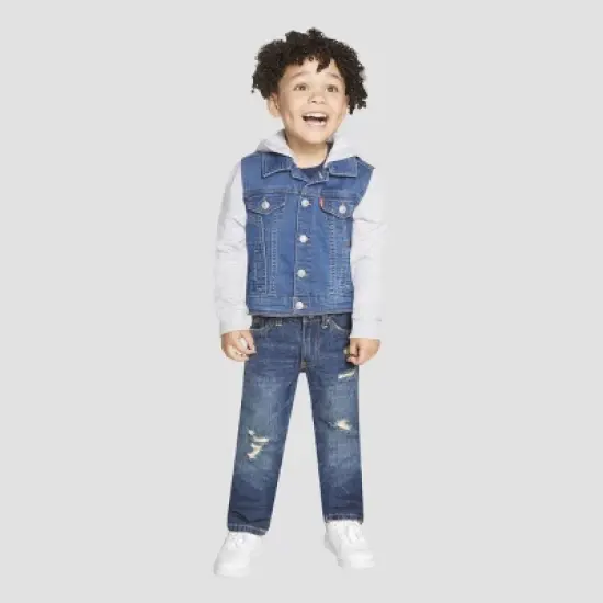 Levi's&reg; Toddler Boys' Indigo Trucker Jacket - Medium Wash image {2}