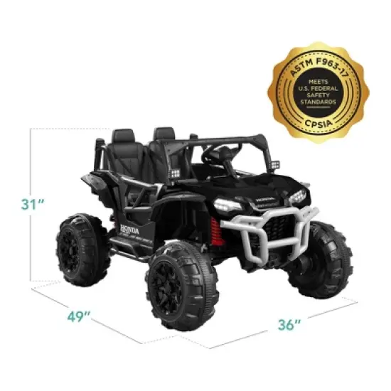 Best Choice Products Kids 24V Electric Ride-On UTV, Officially Licensed Honda Talon w/ Remote, LED Lights image {8}