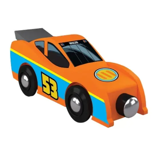 MasterPieces Officially Licensed NASCAR Wooden Toy Train Engine For Kids image {1}