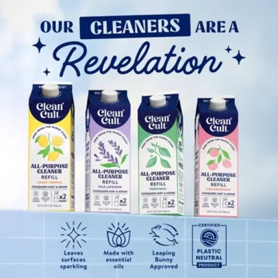 Cleancult All Purpose Cleaner Refill - Pink Grapefruit - 32 fl oz image {3}