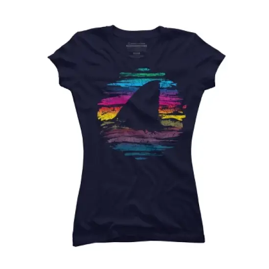 Junior's Design By Humans It's Shark Week Somewhere By BeanePod T-Shirt image {4}
