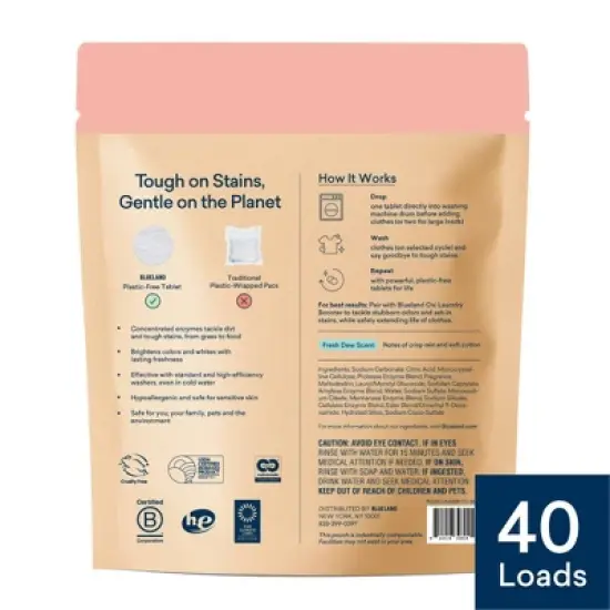 Blueland Fresh Dew Laundry Detergent Tablets - 40ct image {1}