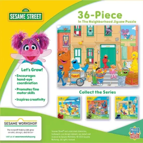MasterPieces 36 Piece Jigsaw Puzzle - Sesame Street In The Neighborhood image {3}