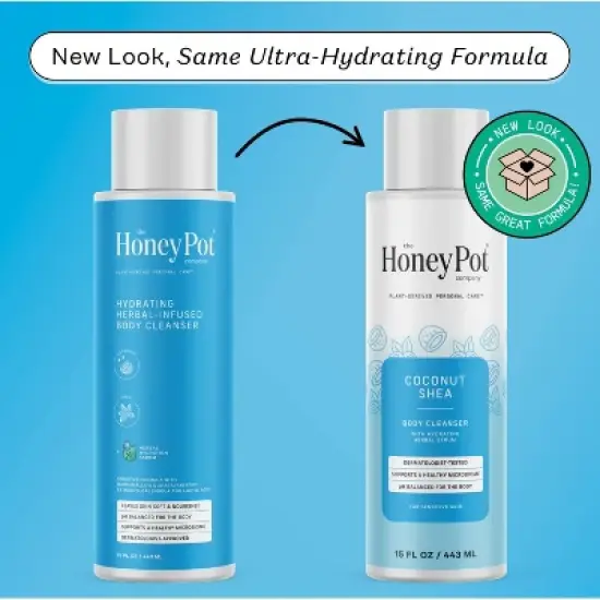 The Honey Pot Company, Coconut Shea Hydrating Body Cleanser - 15 fl oz image {3}