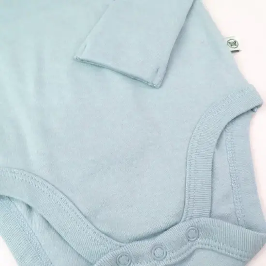 Honest Baby Boys' 8pk Rainbow Organic Cotton Long Sleeve Bodysuit - Blue/Orange image {2}