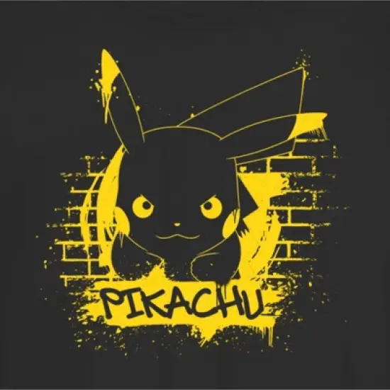 Junior's Pokemon Pikachu Mural T-Shirt image {1}