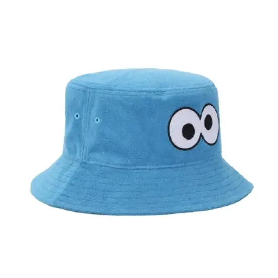 Sesame Street Cookie Monster Big Face Adult Blue Bucket Hat image {2}