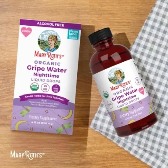 MaryRuth's Infant Gripe Water Nighttime Drops, Unflavored, Org, 4 oz image {11}