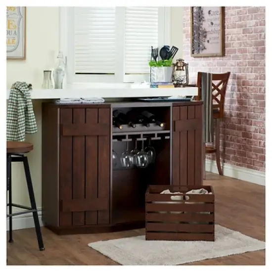 Candy Plank Inspired Dining Buffet with Removable Crate Vintage Walnut - HOMES: Inside + Out image {3}