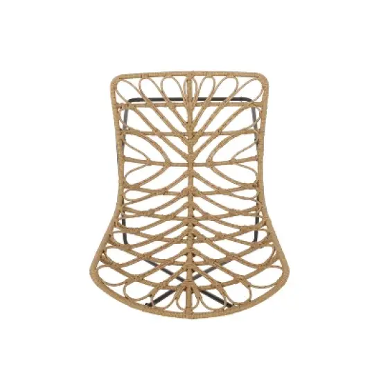 Christopher Knight Home 2pc Byson Wicker Outdoor Patio Accent Chairs Light Brown/Black image {11}